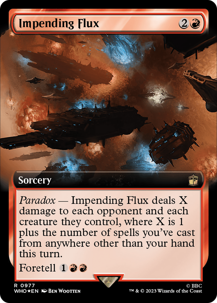 Impending Flux (Extended Art) (Surge Foil) [Doctor Who] | Gear Gaming Bentonville