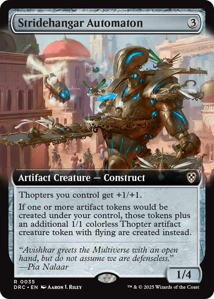 Stridehangar Automaton (Extended Art) [Aetherdrift Commander] | Gear Gaming Bentonville