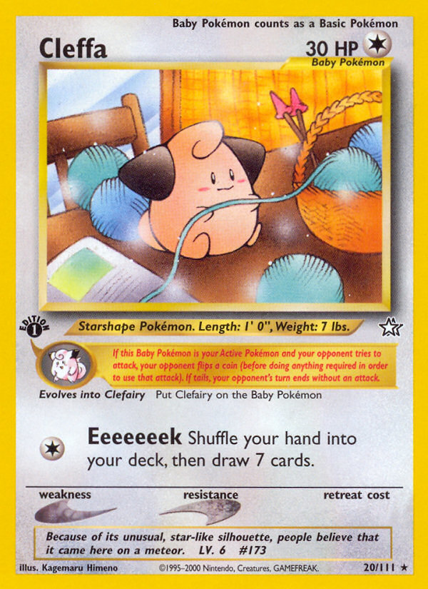 Cleffa (20/111) [Neo Genesis 1st Edition] | Gear Gaming Bentonville