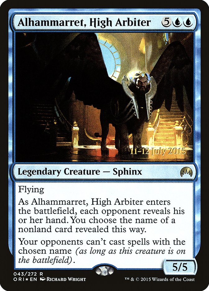 Alhammarret, High Arbiter [Magic Origins Prerelease Promos] | Gear Gaming Bentonville