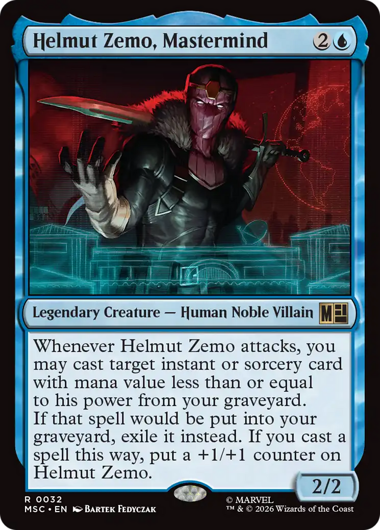 Helmut Zemo, Mastermind (Surge Foil) [Marvel Super Heroes Commander] | Gear Gaming Bentonville