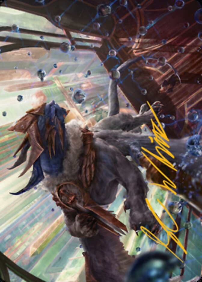 Change of Plans Art Card (Gold-Stamped Signature) [Streets of New Capenna Art Series] | Gear Gaming Bentonville