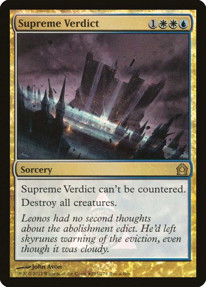 Supreme Verdict (Buy-A-Box) [Return to Ravnica Promos] | Gear Gaming Bentonville