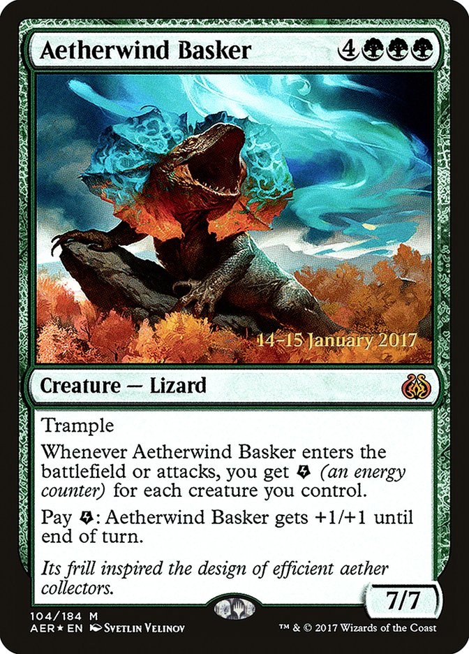 Aetherwind Basker [Aether Revolt Prerelease Promos] | Gear Gaming Bentonville