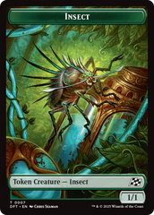 Insect // Elephant Double-Sided Token [Aetherdrift Tokens] | Gear Gaming Bentonville