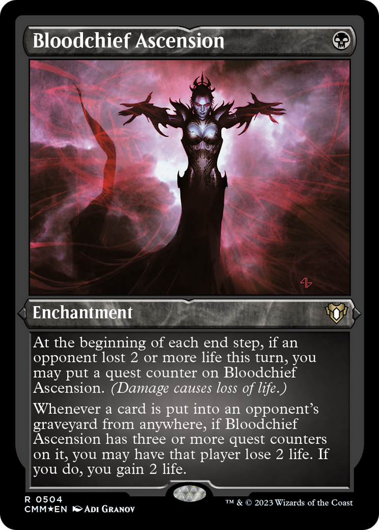 Bloodchief Ascension (Foil Etched) [Commander Masters] | Gear Gaming Bentonville