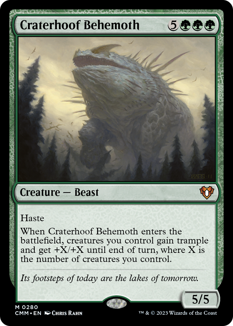 Craterhoof Behemoth [Commander Masters] | Gear Gaming Bentonville