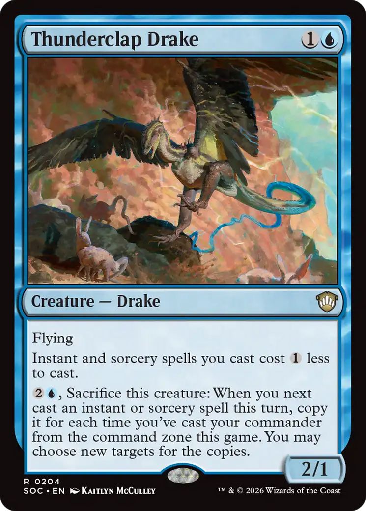 Thunderclap Drake [Secrets of Strixhaven Commander] | Gear Gaming Bentonville