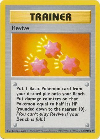 Revive (89/102) [Base Set Shadowless Unlimited] | Gear Gaming Bentonville