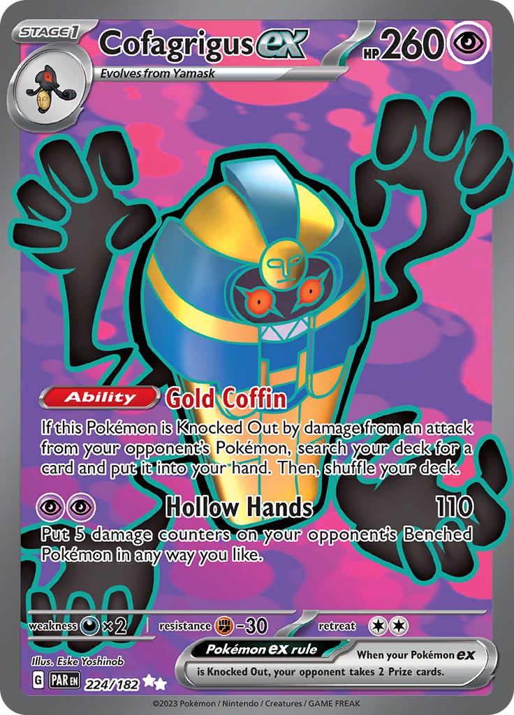 Cofagrigus ex (224/182) [Scarlet & Violet: Paradox Rift] | Gear Gaming Bentonville