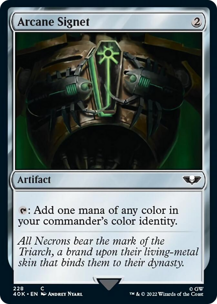 Arcane Signet (228) (Surge Foil) [Warhammer 40,000] | Gear Gaming Bentonville