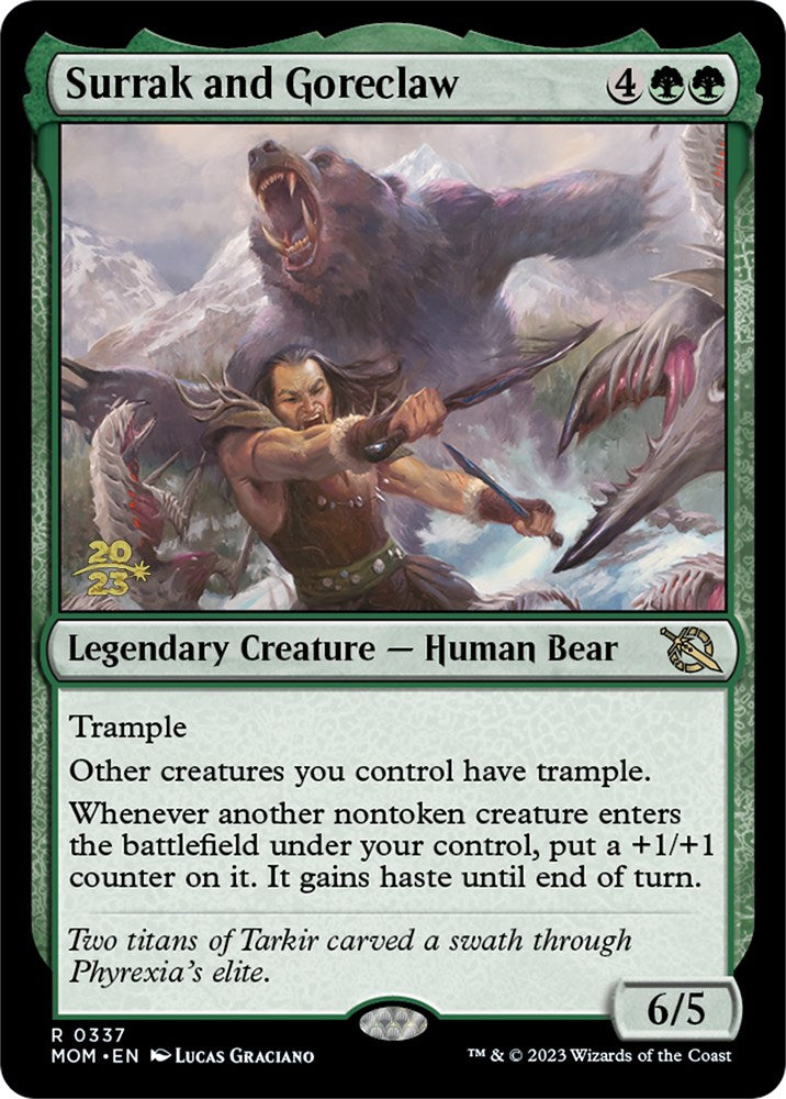 Surrak and Goreclaw [March of the Machine Prerelease Promos] | Gear Gaming Bentonville