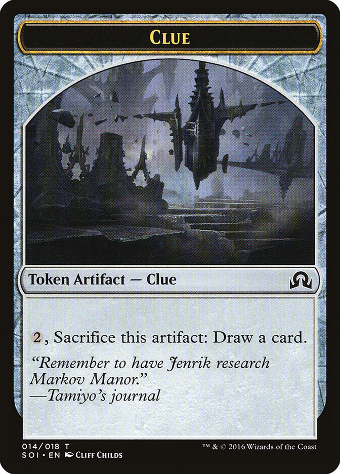 Clue Token (014/018) [Shadows over Innistrad Tokens] | Gear Gaming Bentonville