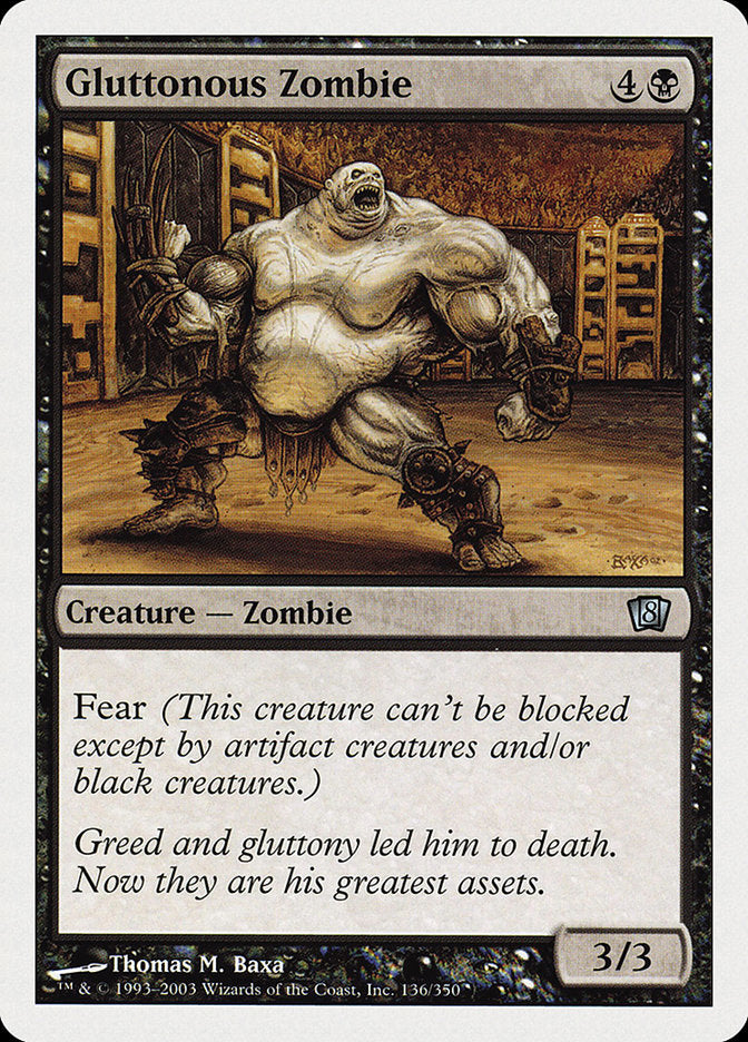 Gluttonous Zombie [Eighth Edition] | Gear Gaming Bentonville