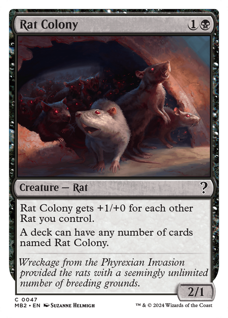 Rat Colony (White Border) [Mystery Booster 2] | Gear Gaming Bentonville