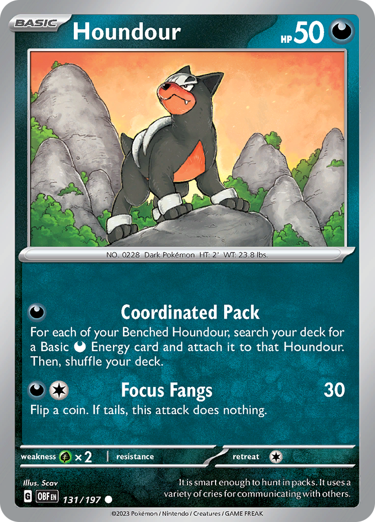 Houndour (131/197) [Scarlet & Violet: Obsidian Flames] | Gear Gaming Bentonville