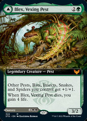 Blex, Vexing Pest // Search for Blex (Extended Art) [Strixhaven: School of Mages] | Gear Gaming Bentonville
