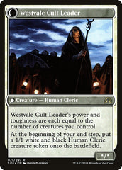 Hanweir Militia Captain // Westvale Cult Leader [Shadows over Innistrad Prerelease Promos] | Gear Gaming Bentonville