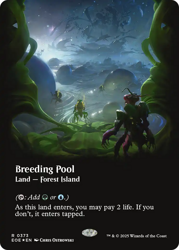 Breeding Pool (Borderless) (Galaxy Foil) [Edge of Eternities] | Gear Gaming Bentonville