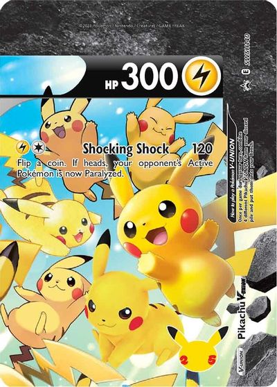 Pikachu V-UNION (SWSH140) (Celebrations) [Sword & Shield: Black Star Promos] | Gear Gaming Bentonville