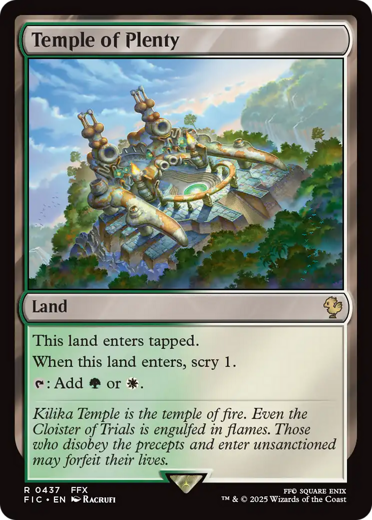 Temple of Plenty [FINAL FANTASY Commander] | Gear Gaming Bentonville