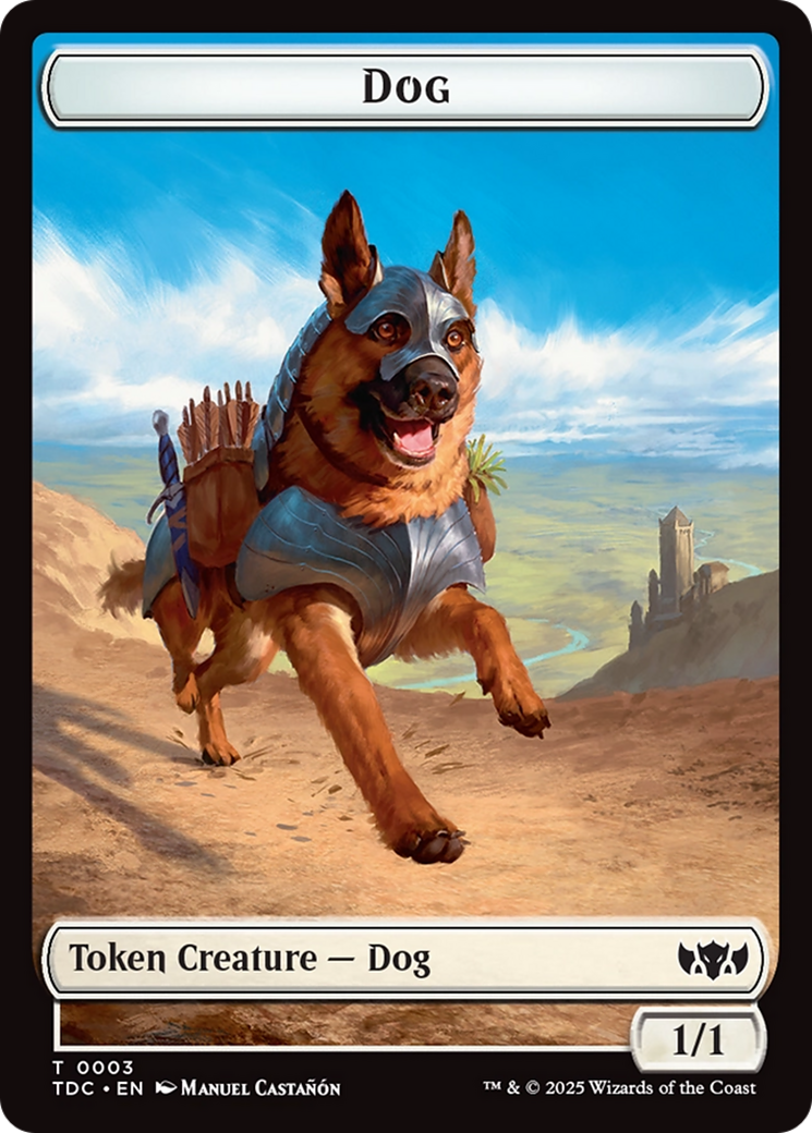 Dog // Goblin Double-Sided Token [Tarkir: Dragonstorm Commander Tokens] | Gear Gaming Bentonville