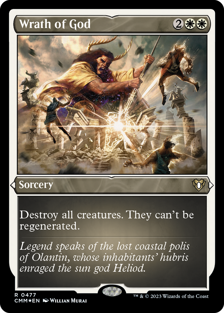 Wrath of God (Foil Etched) [Commander Masters] | Gear Gaming Bentonville