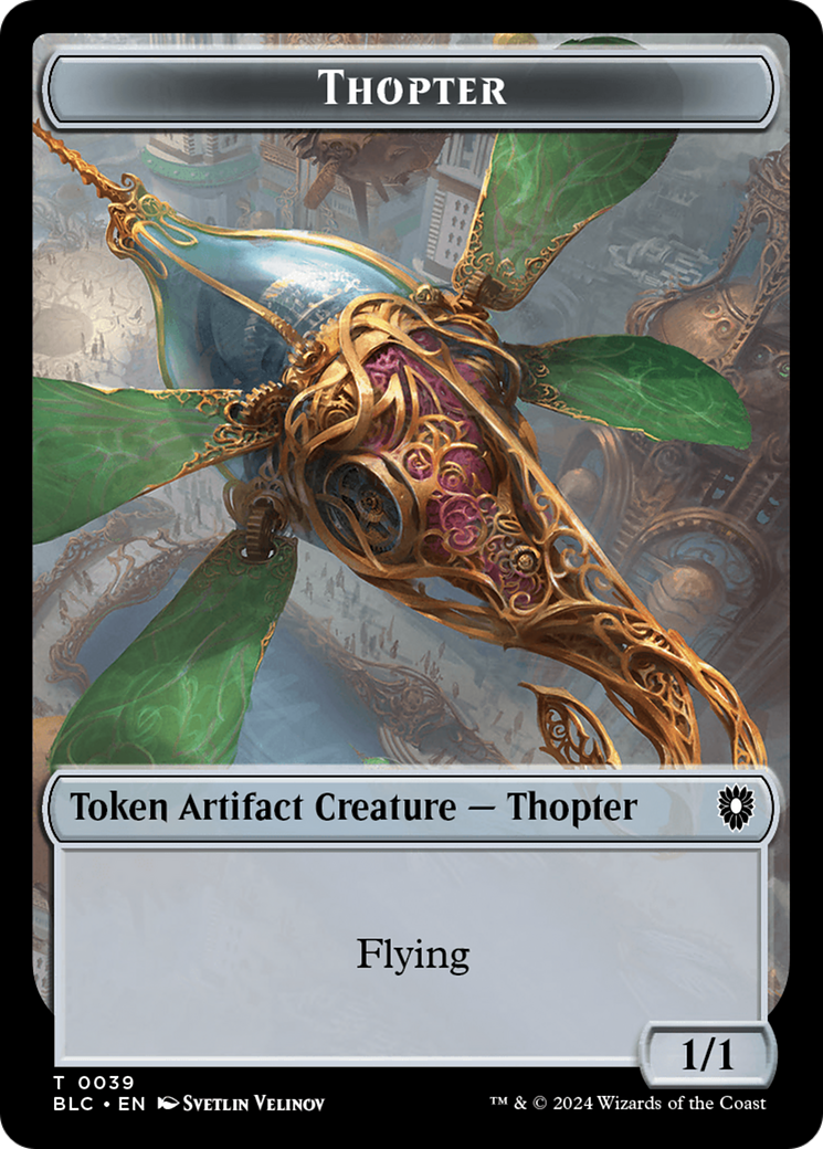 Goblin // Thopter Double-Sided Token [Bloomburrow Commander Tokens] | Gear Gaming Bentonville