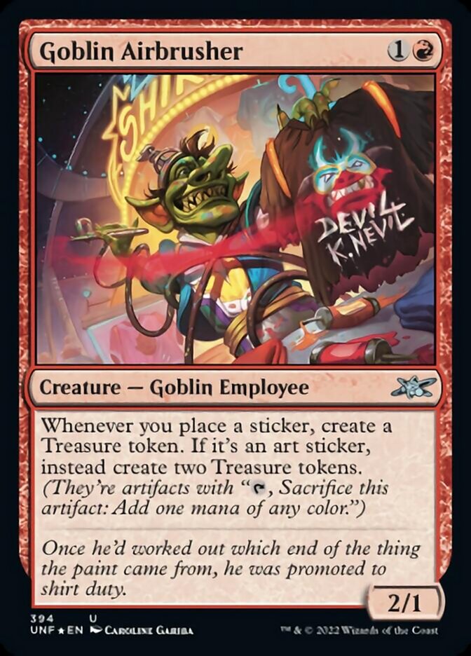 Goblin Airbrusher (Galaxy Foil) [Unfinity] | Gear Gaming Bentonville