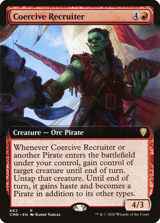 Coercive Recruiter (Extended Art) [Commander Legends] | Gear Gaming Bentonville