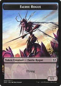 Faerie Rogue // Thopter Double-Sided Token [Zendikar Rising Commander Tokens] | Gear Gaming Bentonville