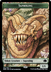 Insect // Saproling Double-Sided Token [Dominaria Remastered Tokens] | Gear Gaming Bentonville