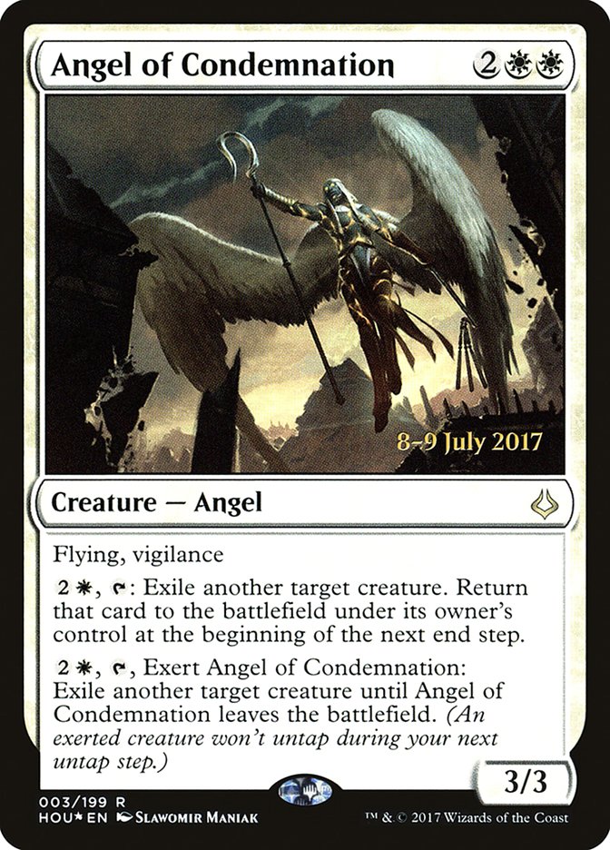 Angel of Condemnation [Hour of Devastation Prerelease Promos] | Gear Gaming Bentonville
