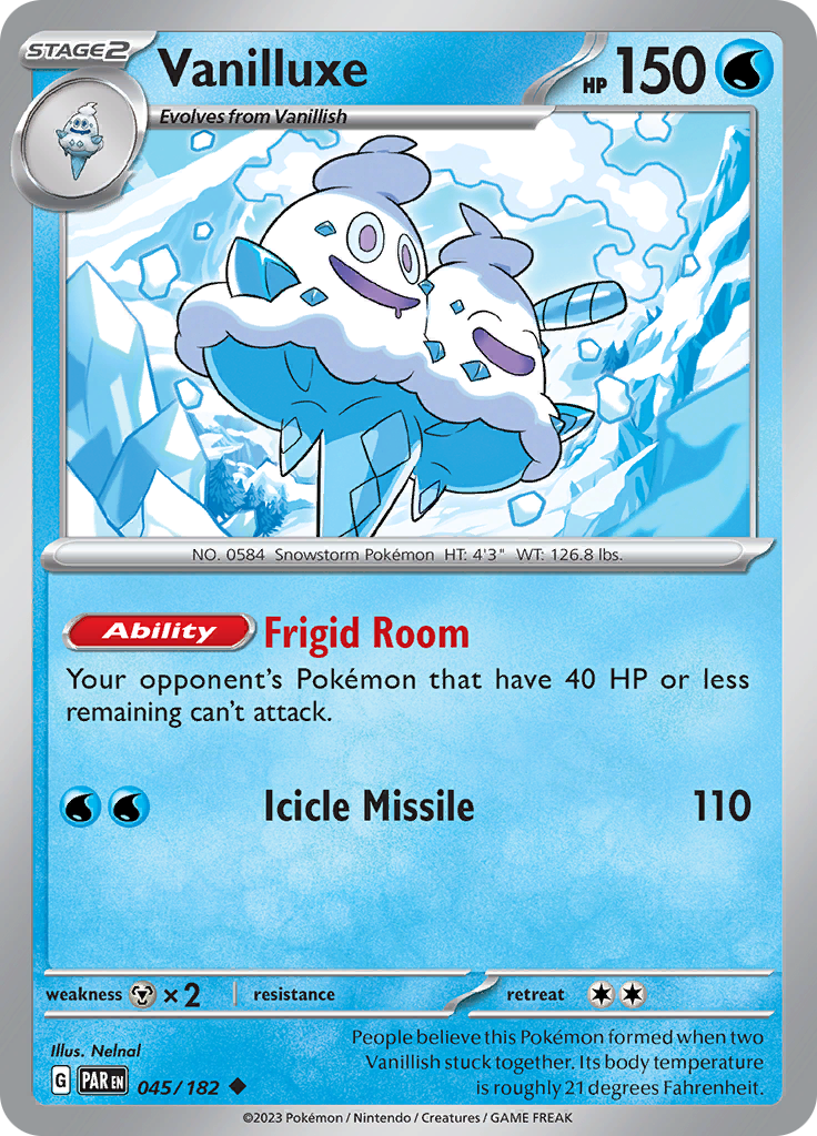 Vanilluxe (045/182) [Scarlet & Violet: Paradox Rift] | Gear Gaming Bentonville