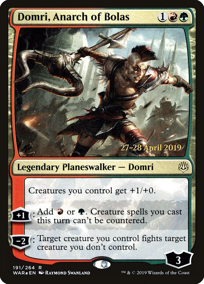 Domri, Anarch of Bolas [War of the Spark Prerelease Promos] | Gear Gaming Bentonville
