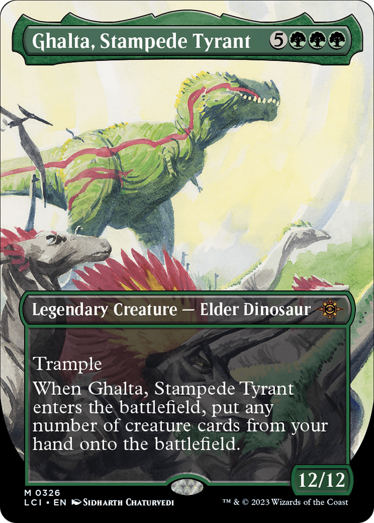 Ghalta, Stampede Tyrant (Borderless) [The Lost Caverns of Ixalan] | Gear Gaming Bentonville