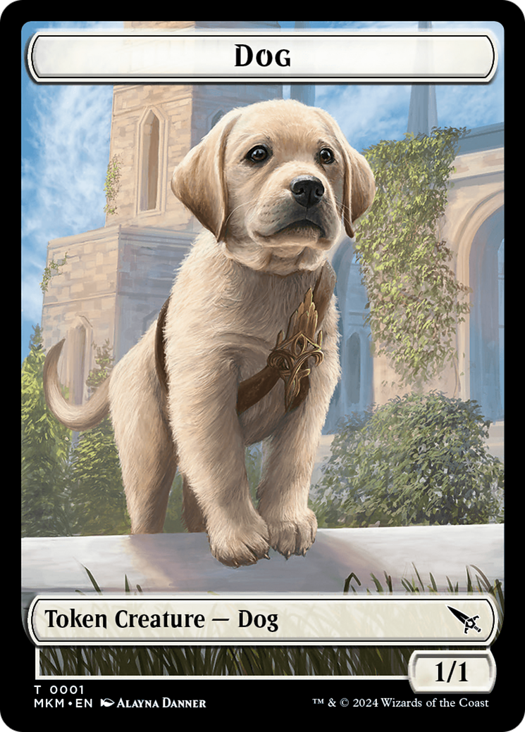 Detective // Dog Double-Sided Token [Murders at Karlov Manor Tokens] | Gear Gaming Bentonville