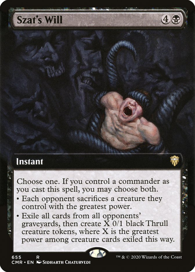 Szat's Will (Extended Art) [Commander Legends] | Gear Gaming Bentonville