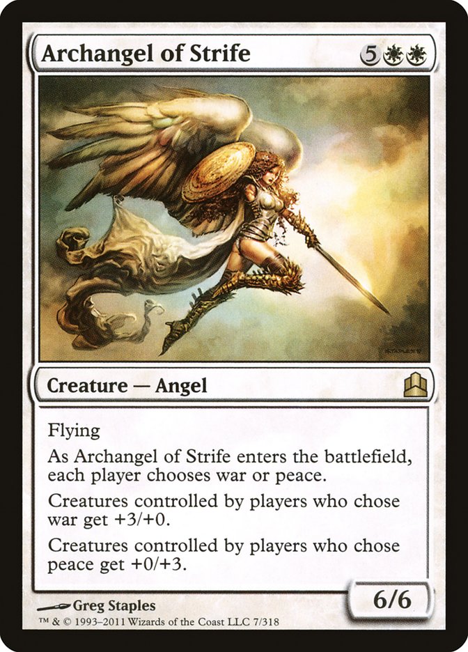 Archangel of Strife [Commander 2011] | Gear Gaming Bentonville