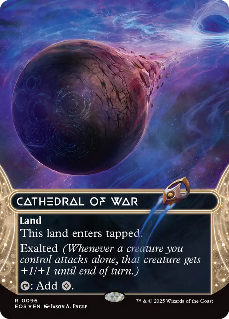 Cathedral of War (0096) (Borderless) (Galaxy Foil) [Edge of Eternities: Stellar Sights] | Gear Gaming Bentonville