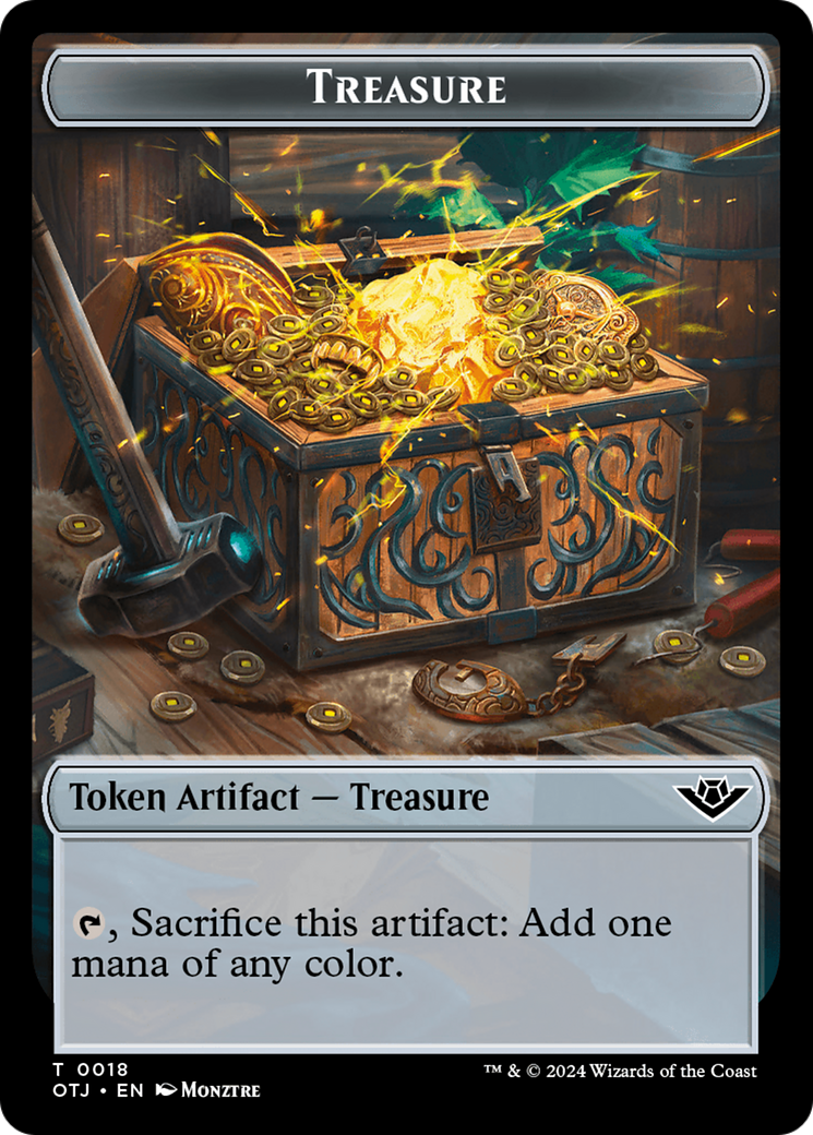 Treasure // Plot Double-Sided Token [Outlaws of Thunder Junction Tokens] | Gear Gaming Bentonville