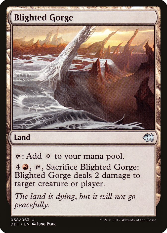 Blighted Gorge [Duel Decks: Merfolk vs. Goblins] | Gear Gaming Bentonville