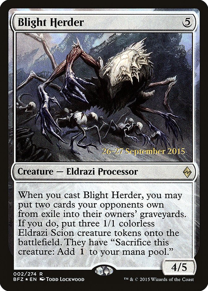 Blight Herder [Battle for Zendikar Prerelease Promos] | Gear Gaming Bentonville