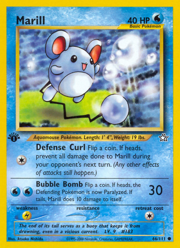 Marill (66/111) [Neo Genesis 1st Edition] | Gear Gaming Bentonville