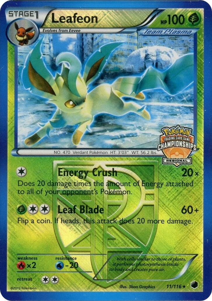 Leafeon (11)/116 (Regional Championship Promo) [League & Championship Cards] | Gear Gaming Bentonville