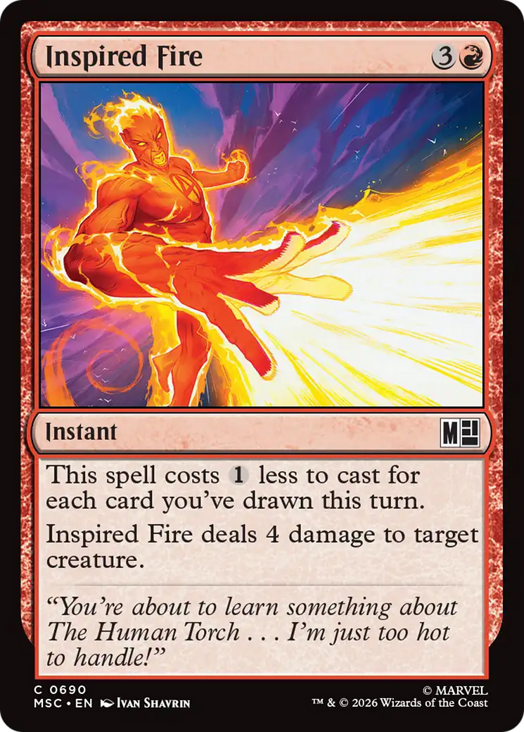Inspired Fire [Marvel Super Heroes Commander] | Gear Gaming Bentonville