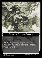 Bounty: Sleepy Sovka // Bounty Rules Double-Sided Token [Outlaws of Thunder Junction Commander Tokens] | Gear Gaming Bentonville