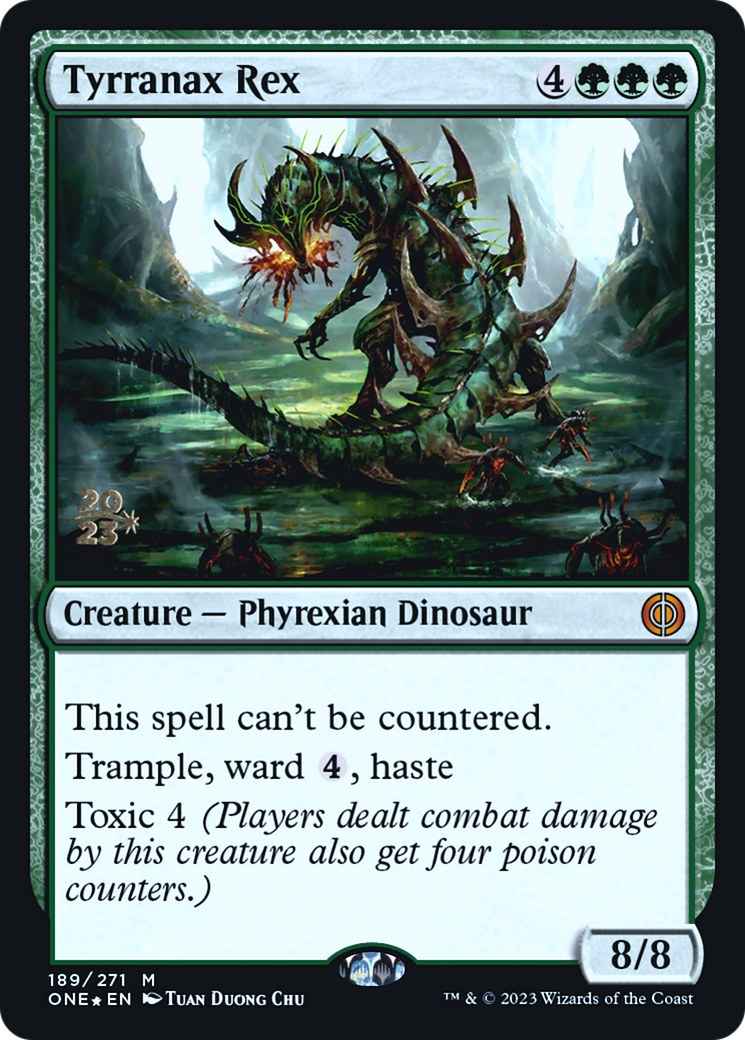 Tyrranax Rex [Phyrexia: All Will Be One Prerelease Promos] | Gear Gaming Bentonville