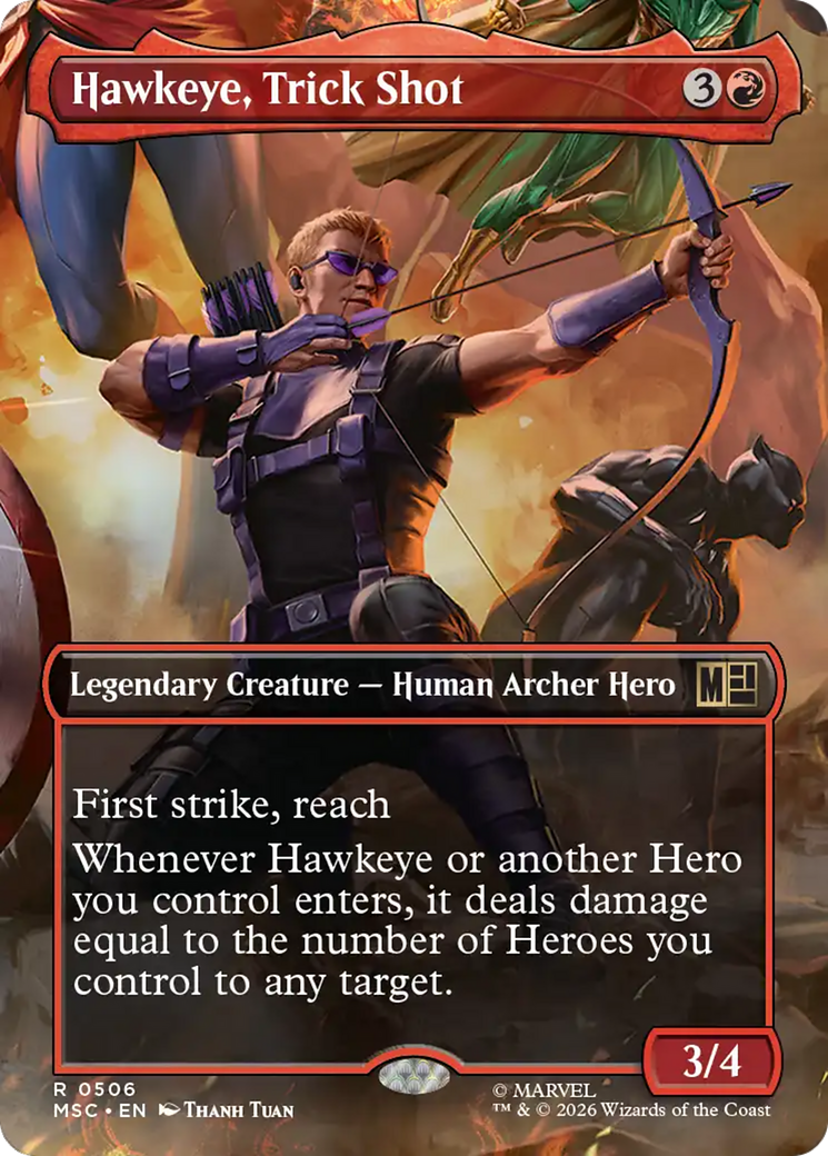 Hawkeye, Trick Shot (Borderless) [Marvel Super Heroes Commander] | Gear Gaming Bentonville
