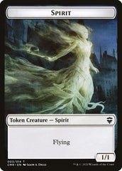 Spirit // Zombie Double-Sided Token [Commander Legends Tokens] | Gear Gaming Bentonville